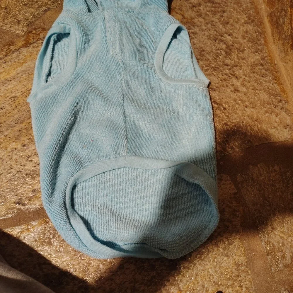 Martha Stewart Pets Hooded Dogs Shirt Size Medium Hoodie Blue